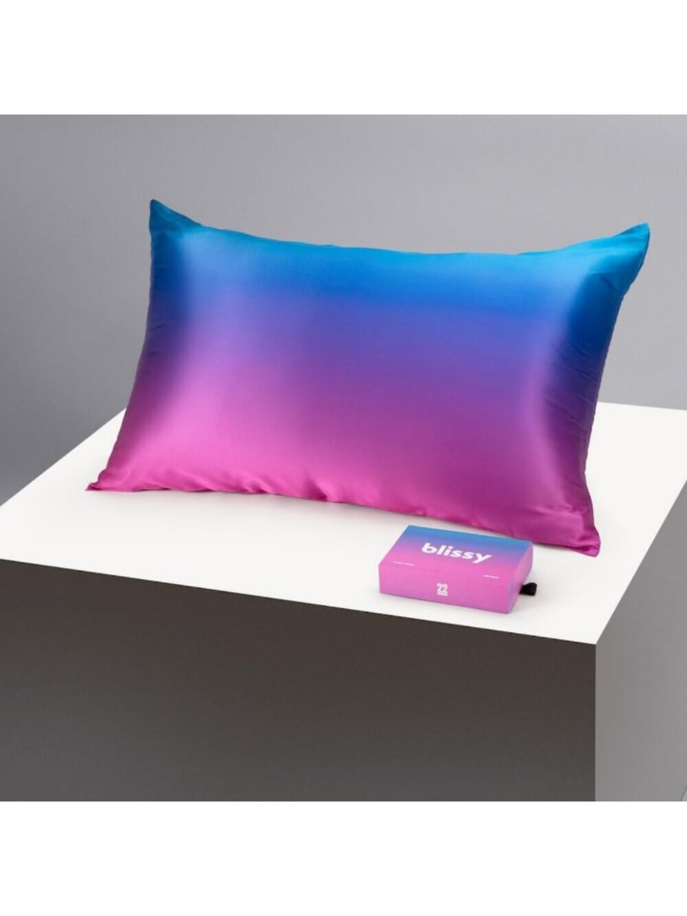 Luxurious 100% Mulberry Silk Pillowcase - Purple Ombre - King Size Bedding